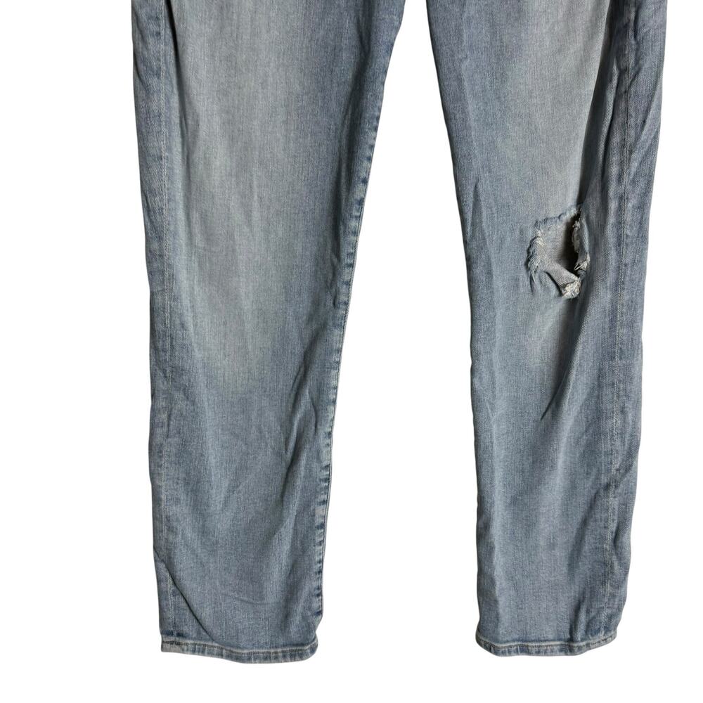 Citizens of Humanity Ella Crop Slim Fit Distressed Light Blue Denim Jean Size 29 - Picture 10 of 16